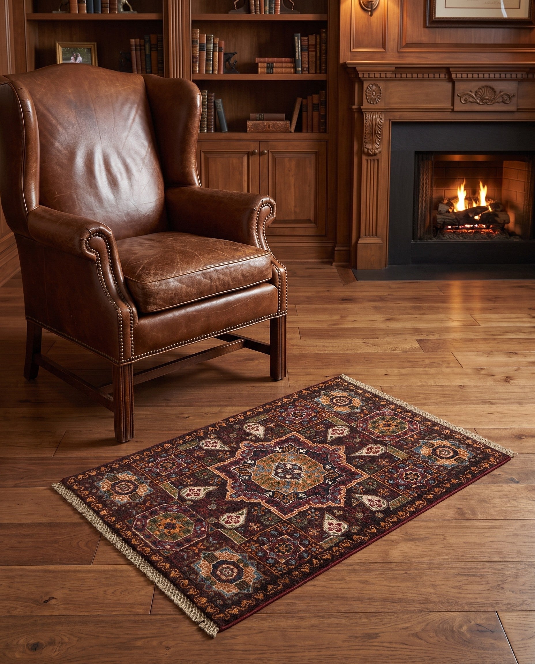 2' x 3' Hand Knotted Mamluk Ziegler Rug