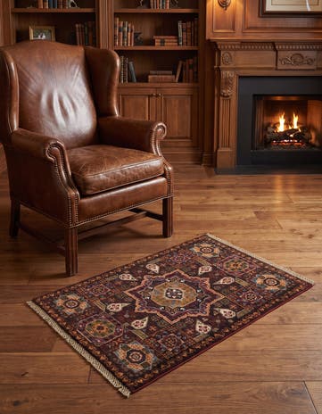 2' x 3' Hand Knotted Mamluk Ziegler Rug