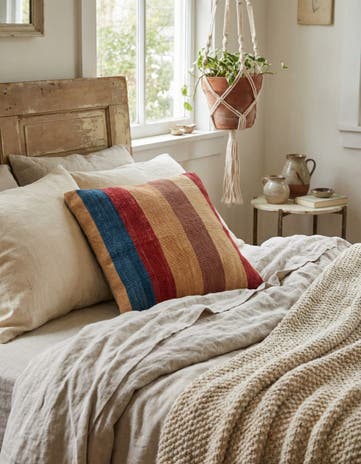 1' 6 x 1' 7 Hand Woven Pillow Wool Square Rug