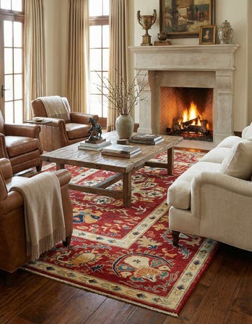 5' 8 x 7' 9 Hand Knotted Kazak Rug