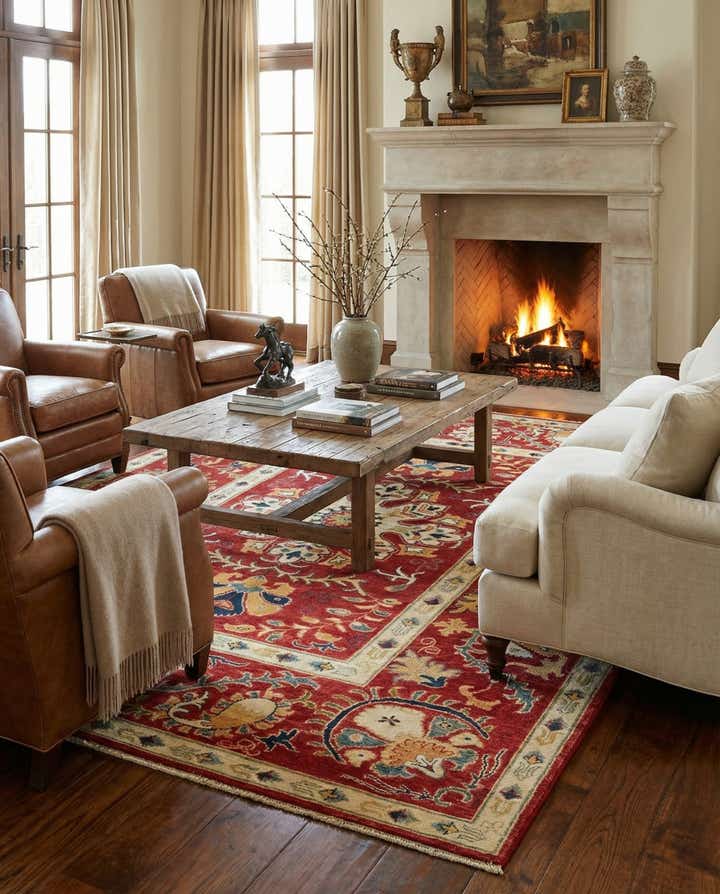 5' 8 x 7' 9 Hand Knotted Kazak Rug
