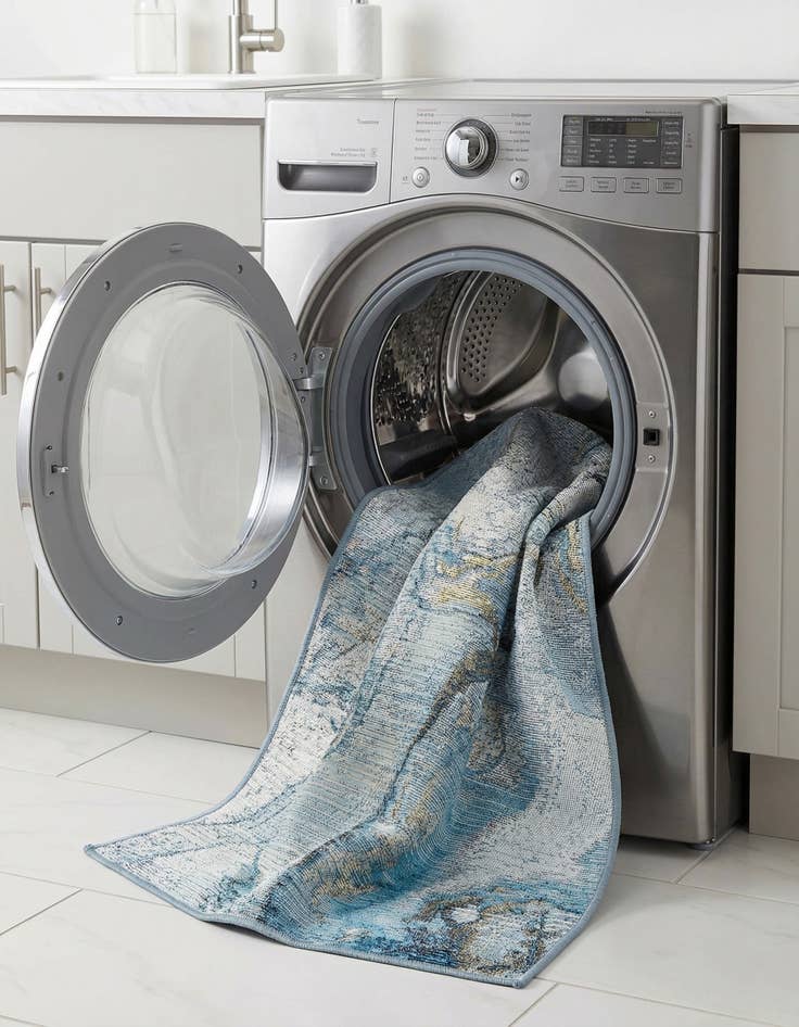 Detail image of  2' x 3'  Washable Modern Indoor / Outdoor Rug