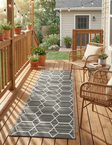 2' x 6' Easy-Clean Vista Breeze Indoor / Outdoor Runner Rug