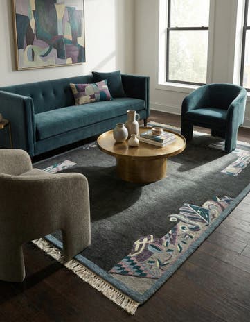 5' 7 x 8' 1 Hand Knotted Nepal Wool Rug