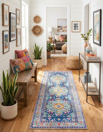 2' 6 x 12' Washable Timeless Runner Rug
