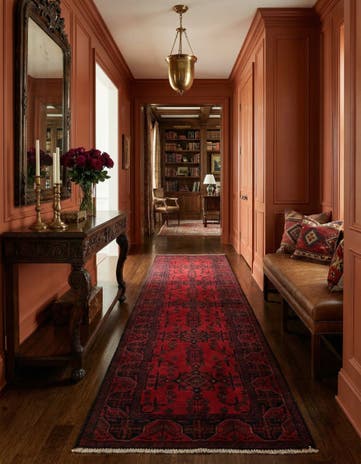 2' 8 x 9' 6 Hand Knotted Khal Mohammadi Wool Runner Rug