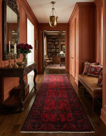 2' 8 x 9' 6 Hand Knotted Khal Mohammadi Wool Runner Rug