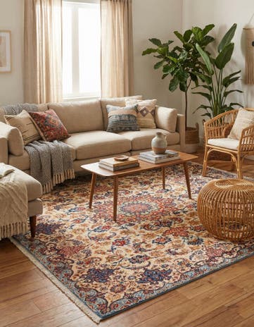 Beige Boutique Square Rug