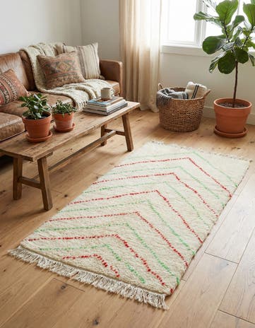 3' x 5' Hand Knotted Moroccan Wool Rug