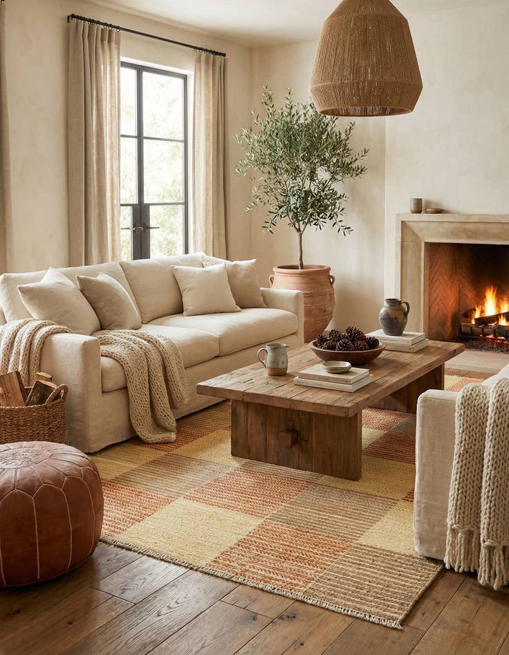 Detail image of 4' 4 x 6' 6 Juma Wool Rug