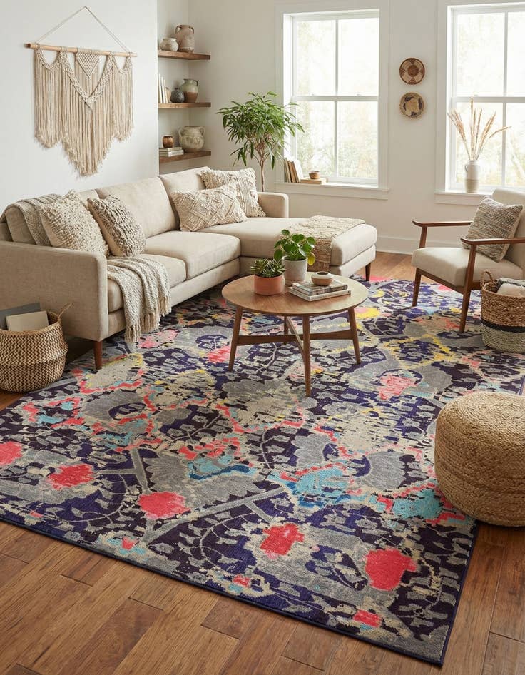 Detail image of 10' 6 x 16' 5  Washable Santa Fe Rug