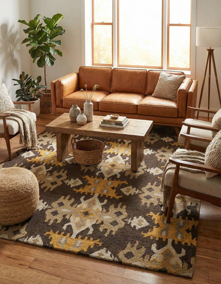 Detail image of 5' x 8' Luna Wool Rug