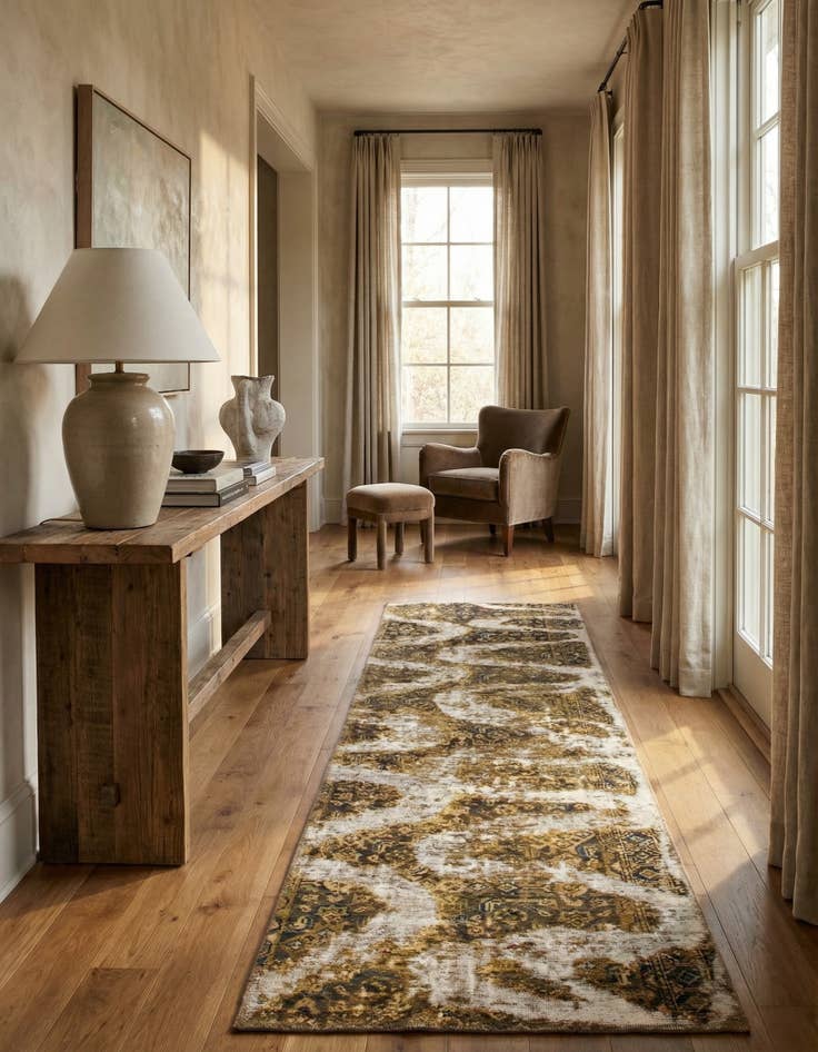 Detail image of 2' 8 x 8' 10  Hand Knotted Ultra Vintage Persian Wool Runner Rug