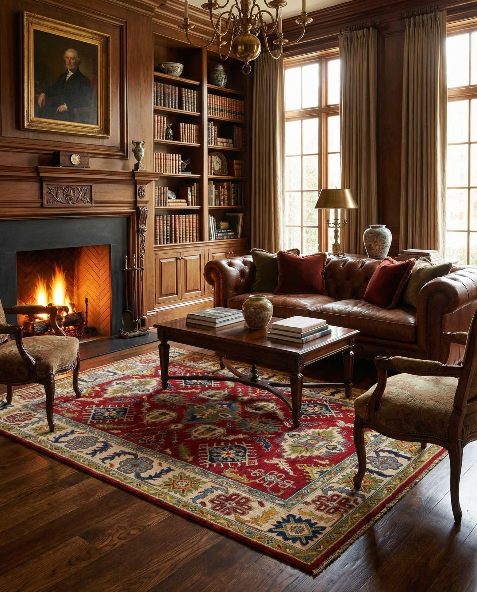 6' x 9' 5 Hand Knotted Kazak Rug