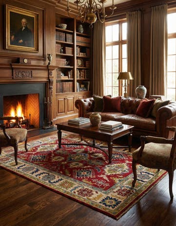 6' x 9' 5 Hand Knotted Kazak Rug