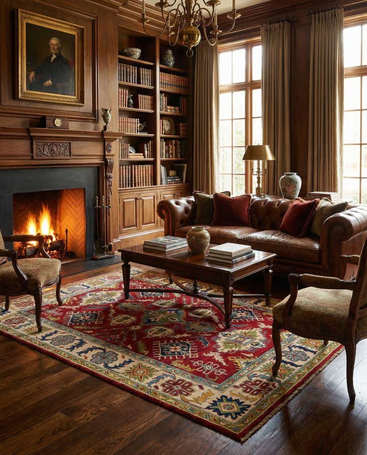 6' x 9' 5 Hand Knotted Kazak Rug