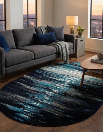5' x 8' Metropolis Oval Rug