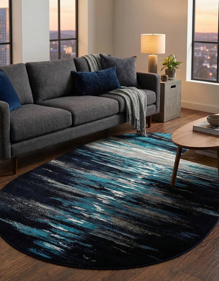 Detail image of 5' x 8' Metropolis Oval Rug