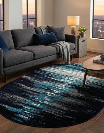 5' x 8' Metropolis Oval Rug