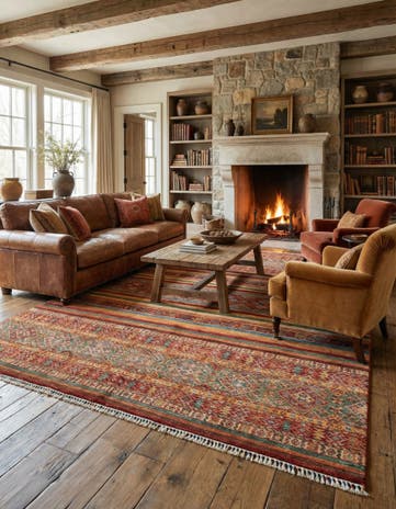 8' x 9' 9 Kazak Wool Rug