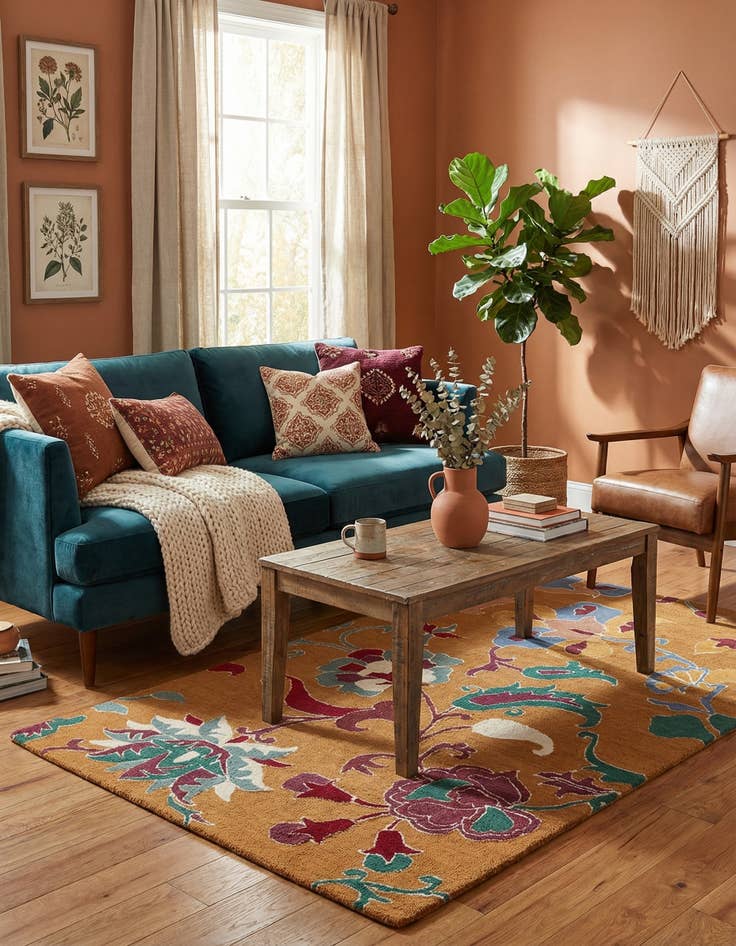 Detail image of  5' 1 x 8' 1 Luna Rug