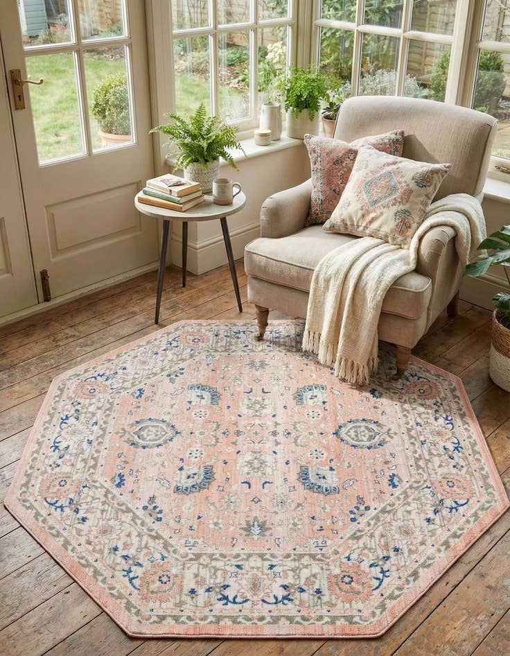 Detail image of  7' x 7' Whitney Octagon Rug