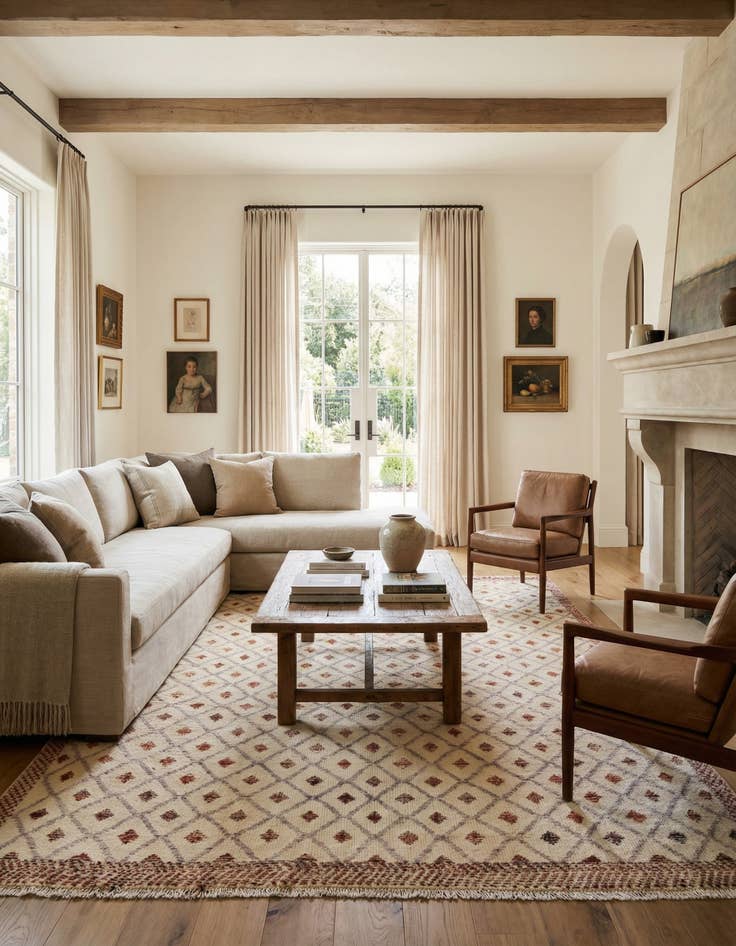 Detail image of 7' 8 x 10' 6  Hand Knotted Darya Wool Rug