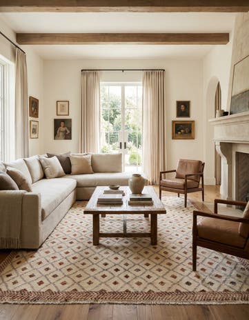 7' 8 x 10' 6 Hand Knotted Darya Wool Rug