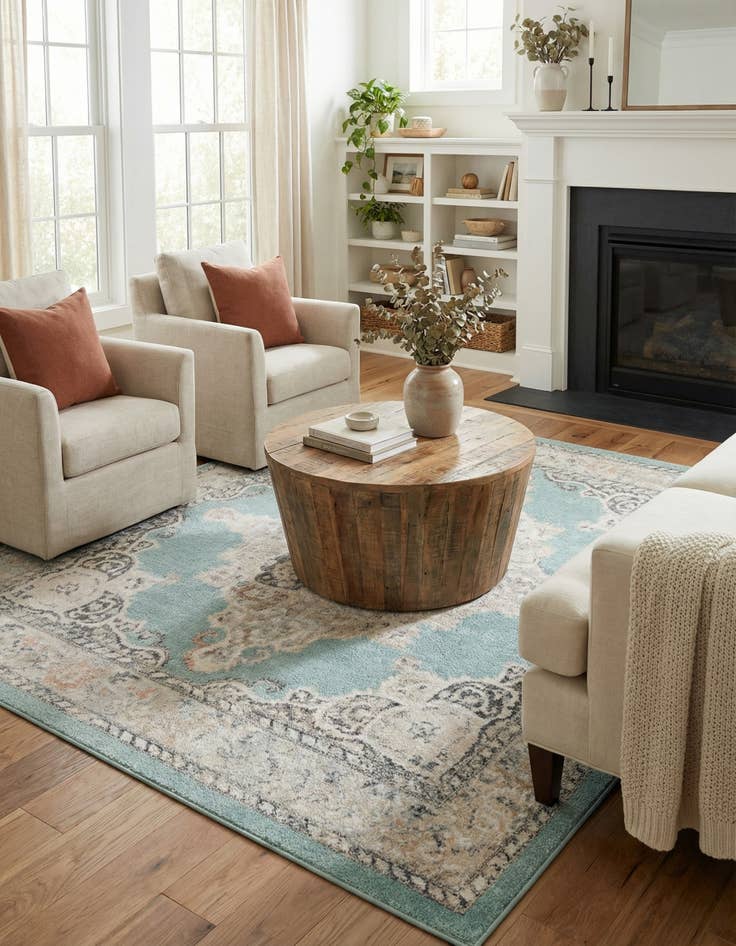 Detail image of 7' 10 x 7' 10 Parker Square Rug