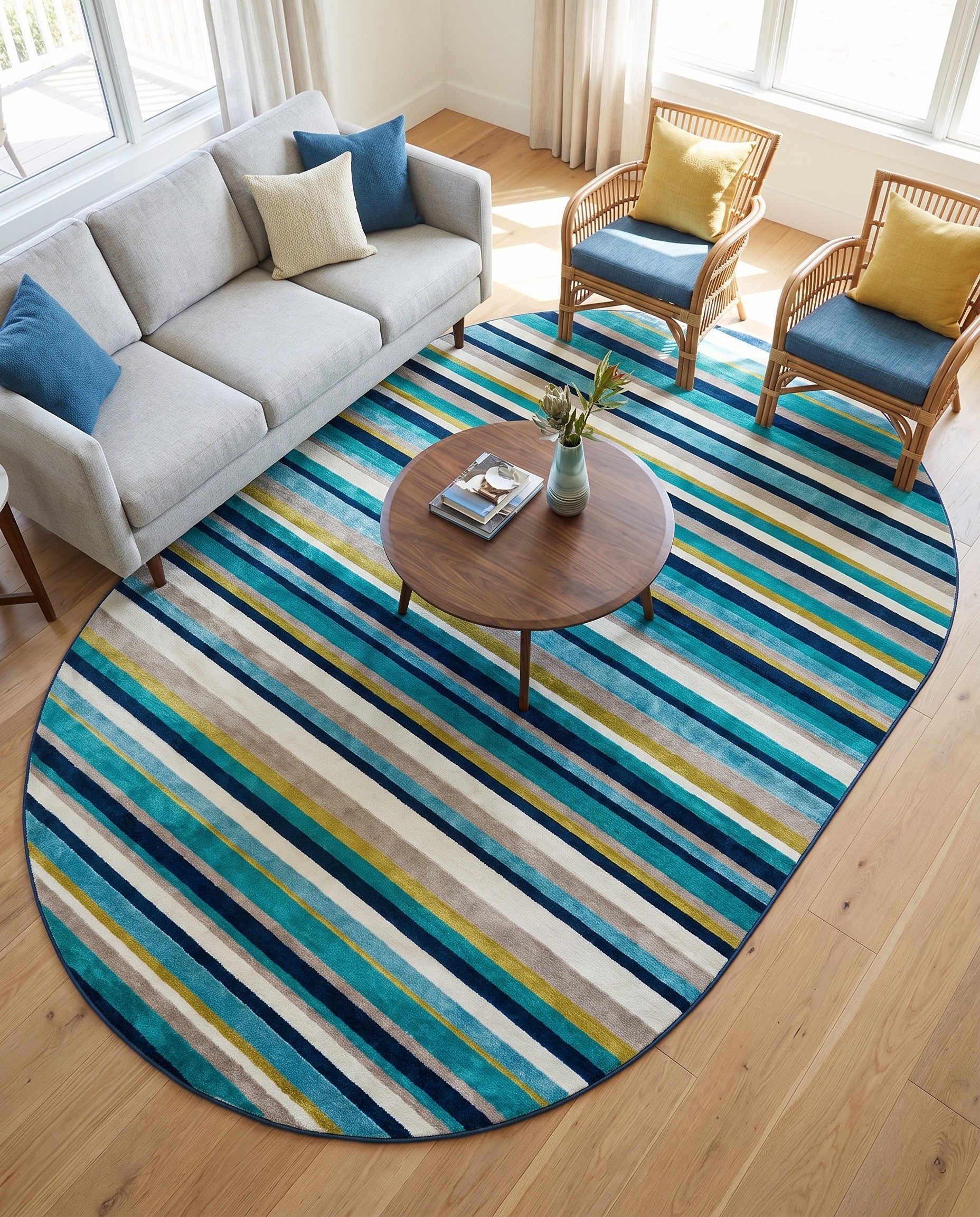 7' 10 x 10' Azalea Oval Rug