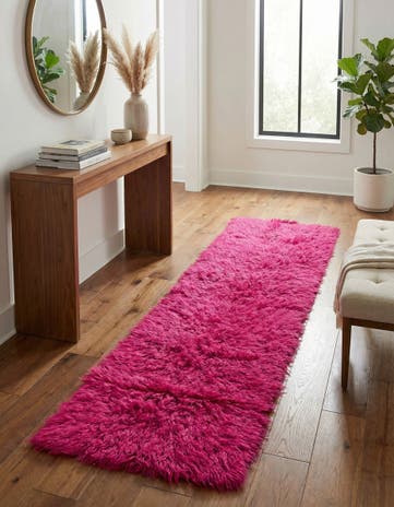 2' 5 x 11' 3 Hand Knotted Moroccan Wool Runner Rug