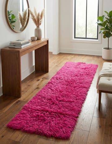 2' 5 x 11' 3 Hand Knotted Moroccan Wool Runner Rug