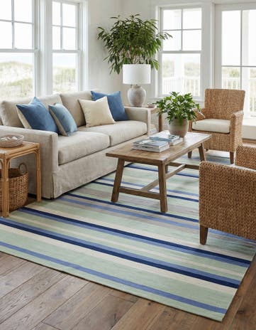 10' x 14' 1 Hand Woven Flatweave Cotton Dhurrie Rug