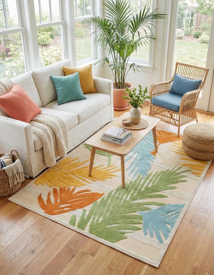 Detail image of 7' x 10'  Washable Aruba Indoor / Outdoor Rug