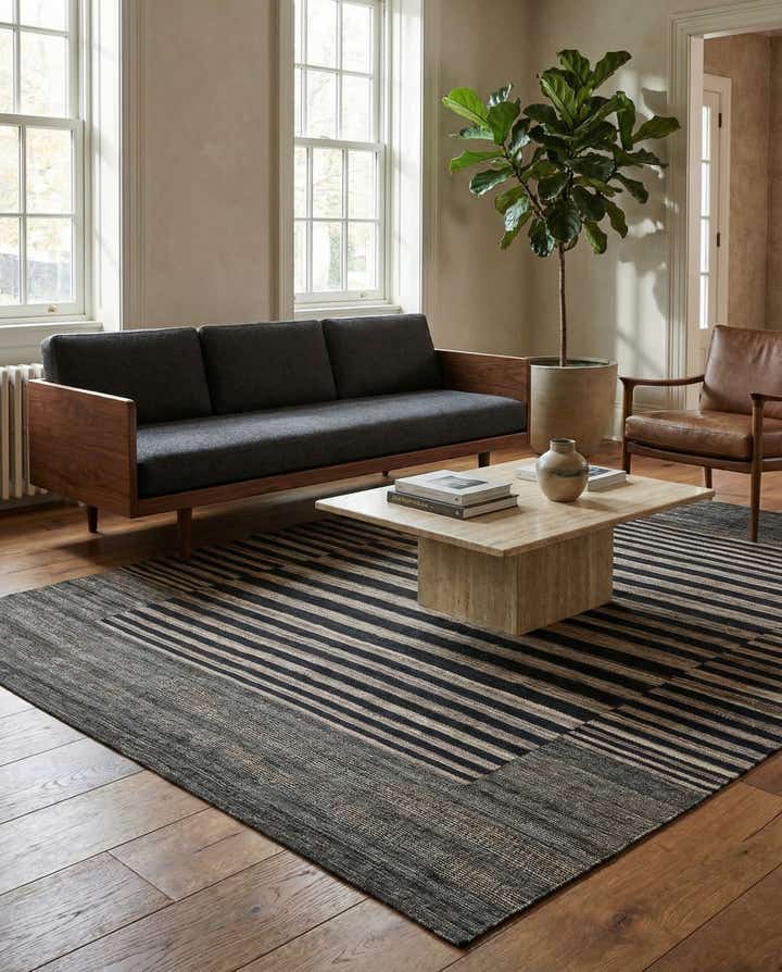 5' 10 x 7' 8 Hand Woven Kilim Modern Wool Rug