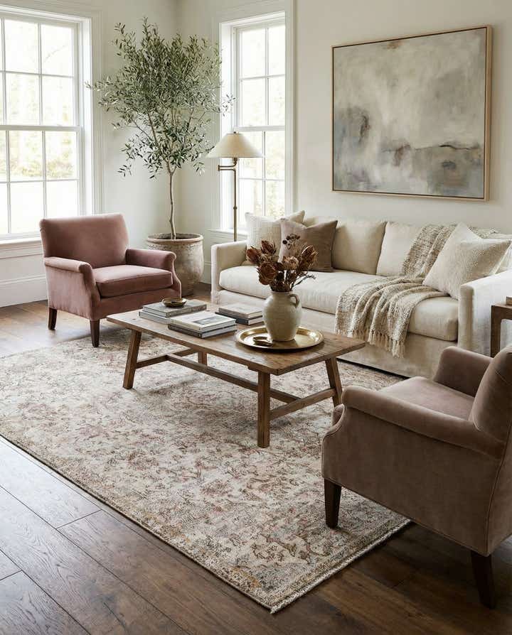 170cm x 250cm Handgeknüpft Ultra Vintage Persisch Wolle Teppich