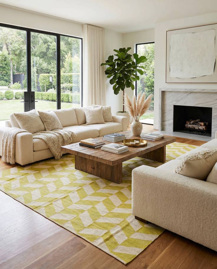 Detail image of 10' x 13' Hand Woven Kilim Modern Wool Rug