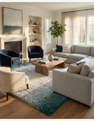 9' 10 x 14' Soft Touch Shag Rug