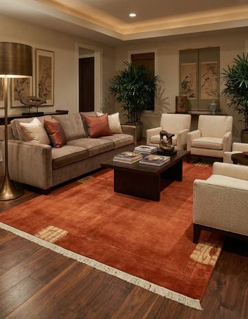 5' 9 x 7' 11 Hand Knotted Tibet Rug