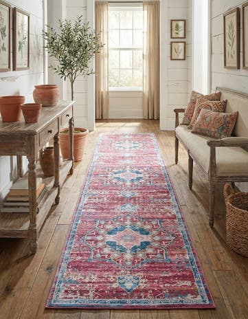 2' 7 x 12' Washable Francesca Runner Rug