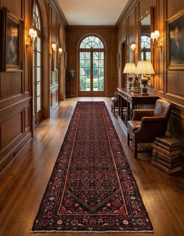 3' 6 x 16' 2 Hamedan Wool Runner Rug