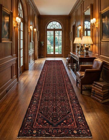 3' 6 x 16' 2 Hamedan Wool Runner Rug