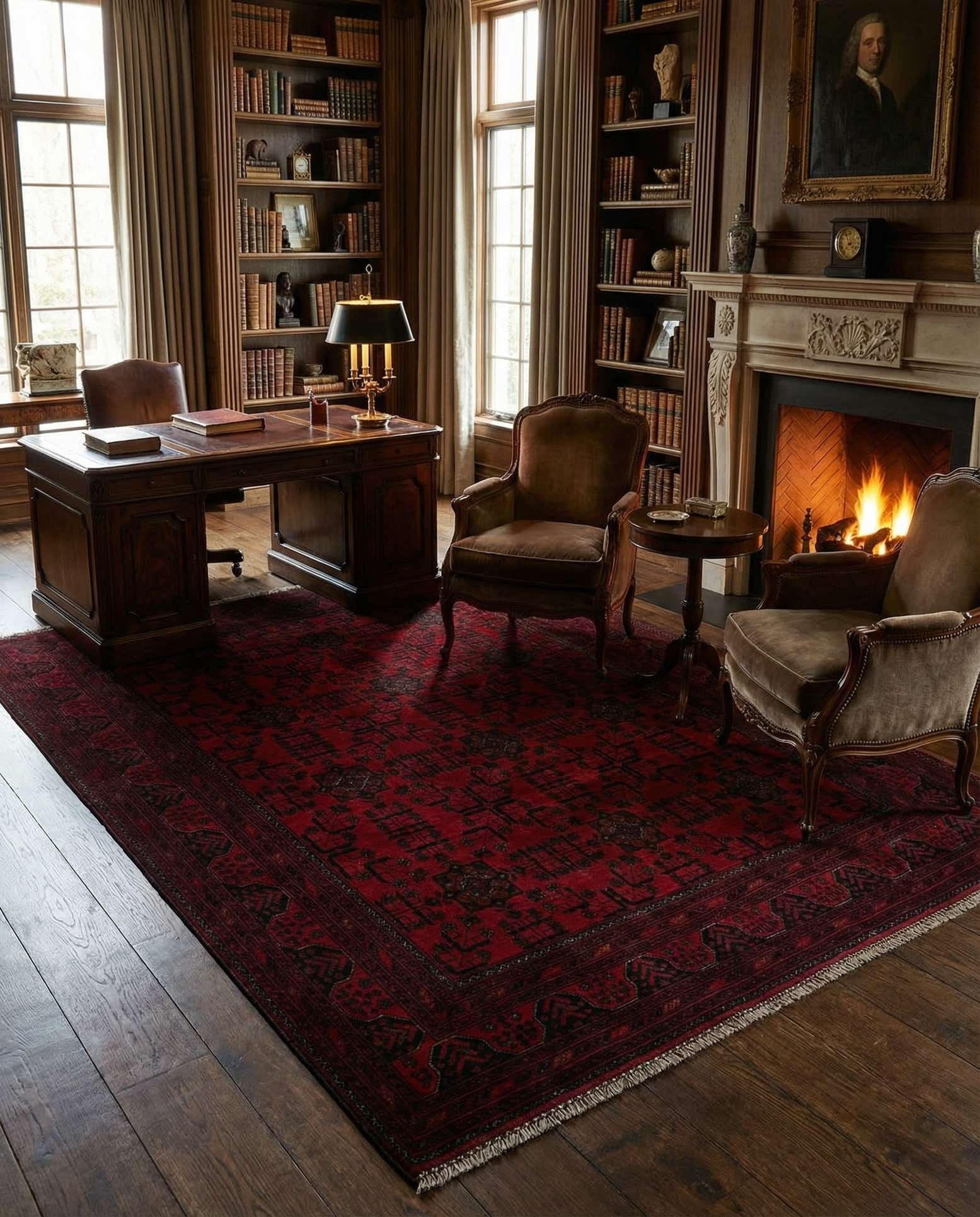 6' 6 x 9' 6 Hand Knotted Khal Mohammadi Wool Rug