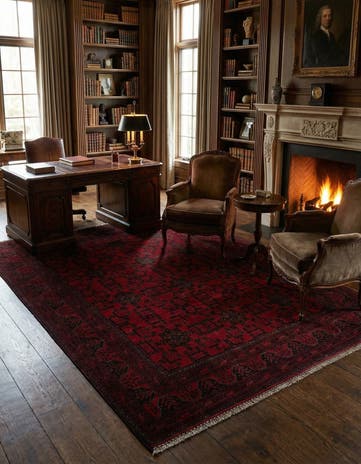 6' 6 x 9' 6 Hand Knotted Khal Mohammadi Wool Rug