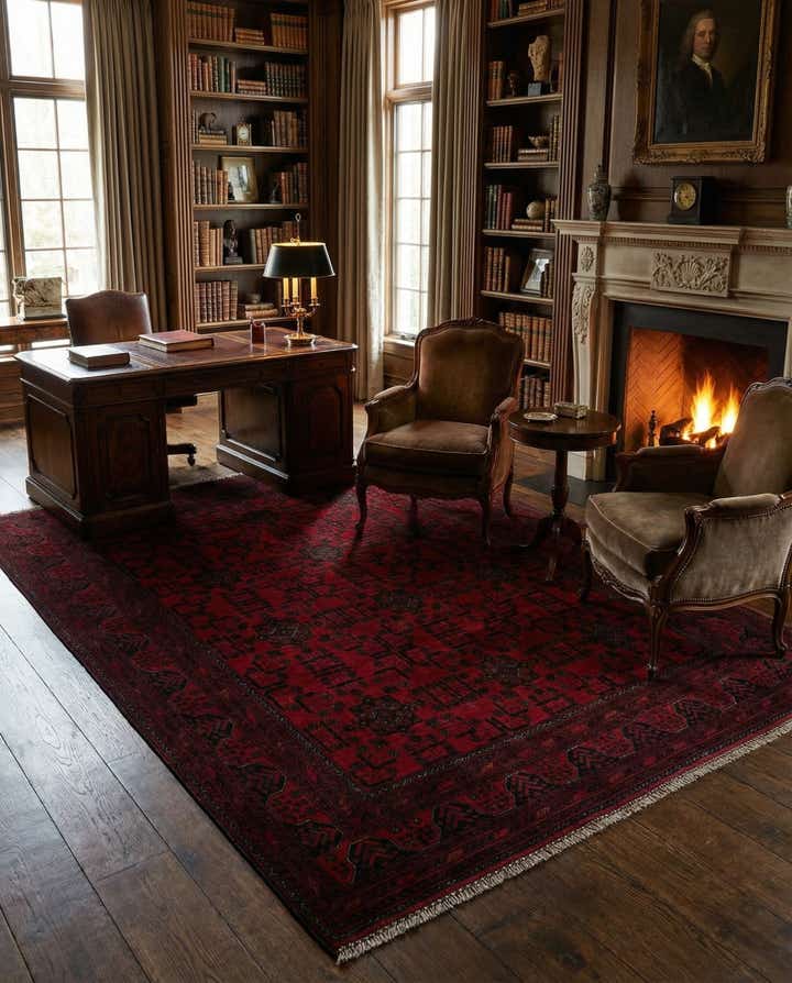 6' 6 x 9' 6 Hand Knotted Khal Mohammadi Wool Rug