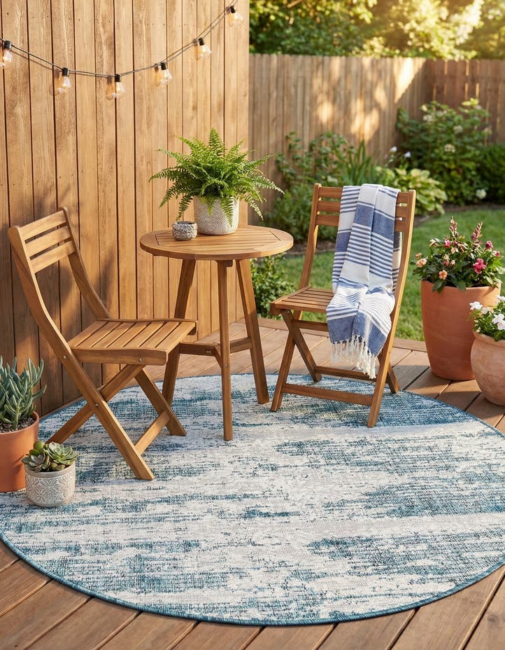 4' x 4' Easy-Clean Modern Indoor / Outdoor...