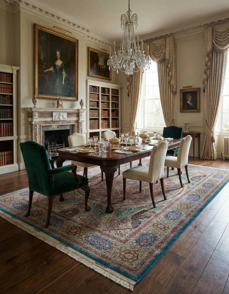 Detail image of 11' 4 x 16' 4 Ghom Silk Rug