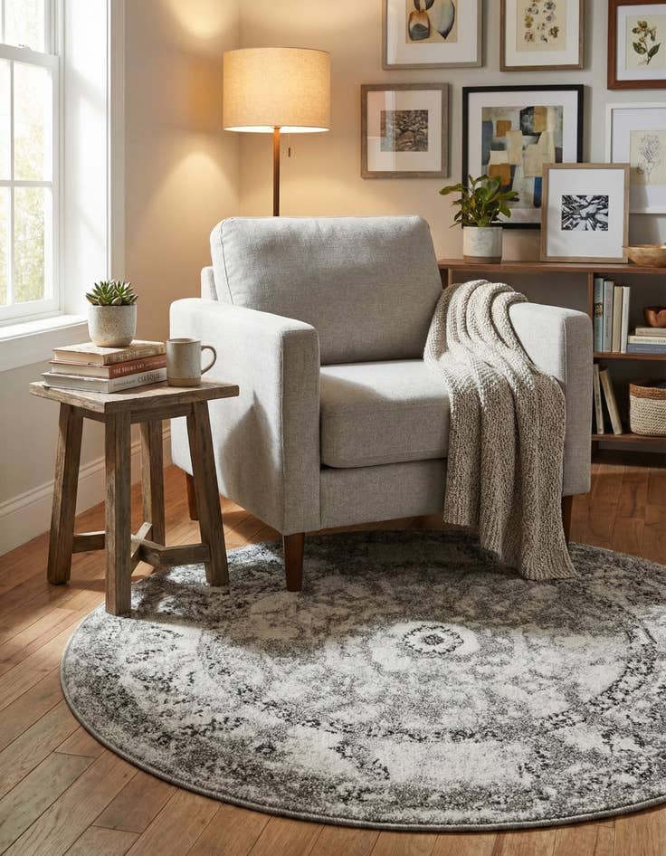 Detail image of  3' x 3' Miranda Round Rug