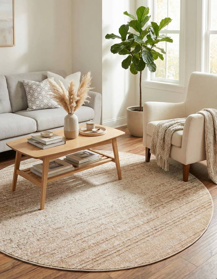 Detail image of 7' 10 x 7' 10 Gemstone Round Rug