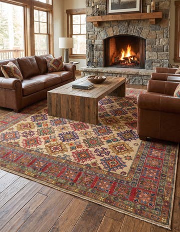 8' 2 x 9' 6 Hand Knotted Kazak Rug